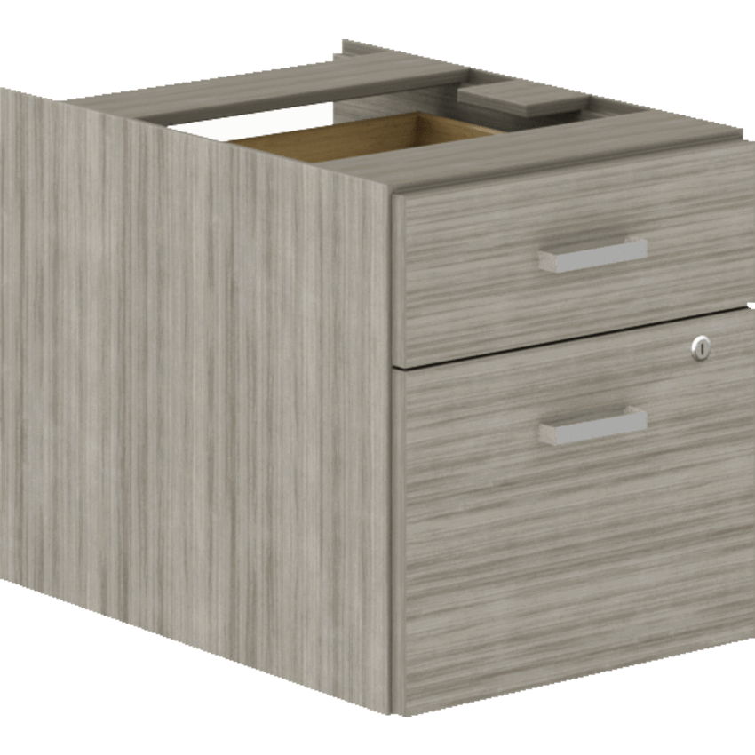 Offices to Go® Newland™ Hanging Pedestals 16"W x16"W x 23"D x 18"H Noce Grigio