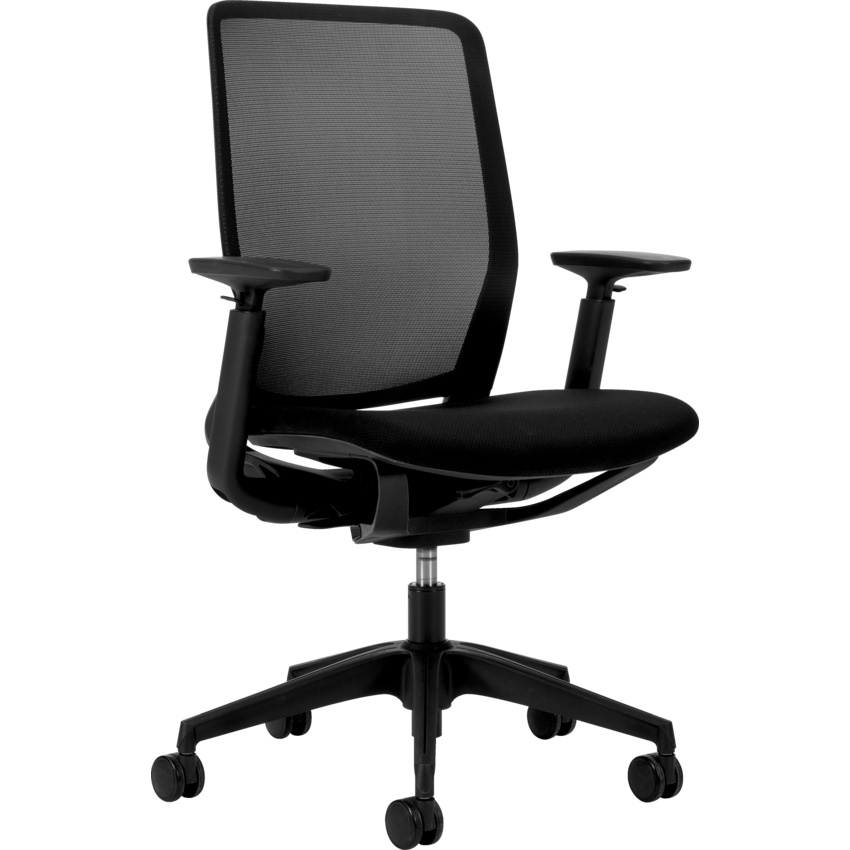 Offices to Go® Kody Mesh Synchro Tilter Chair Black
