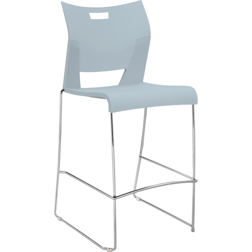 Global® Duet™ Bar Height Stool Armless Frost