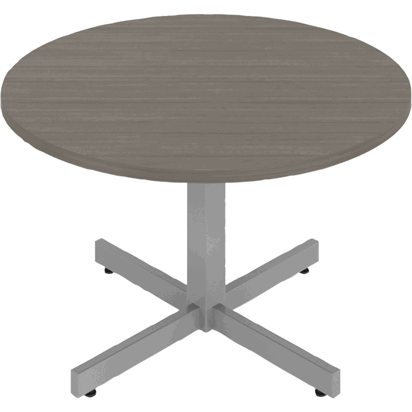 Offices to Go® Newland™ Table Round top 36" x 22"H Absolute Acajou finish