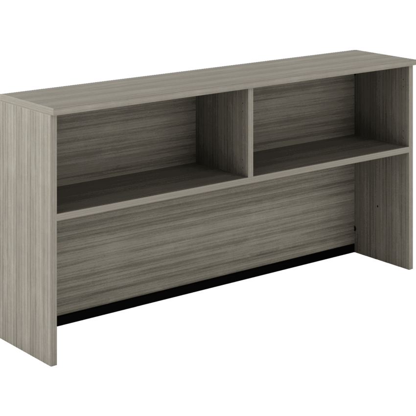 Offices To Go® Newland™ Hutch 71-7/10"W x 15"D x 36"H Noce Grigio finish