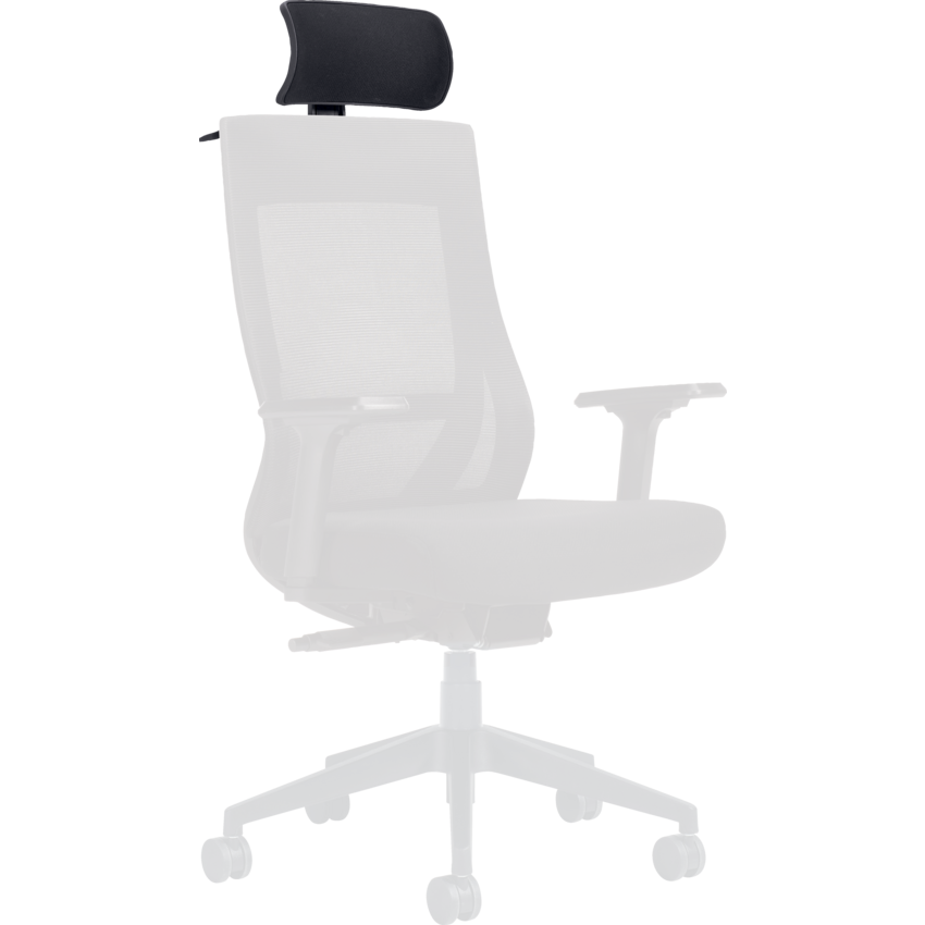 Offices to Go® Zim Upholstered Headrest Black