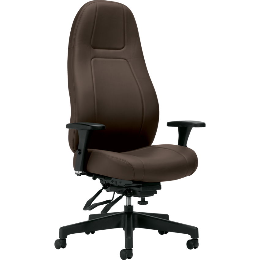 Basics® ObusForme® Elite XL Multi-Tilter Chair High Back Fabric LuxPlus Dark Brown