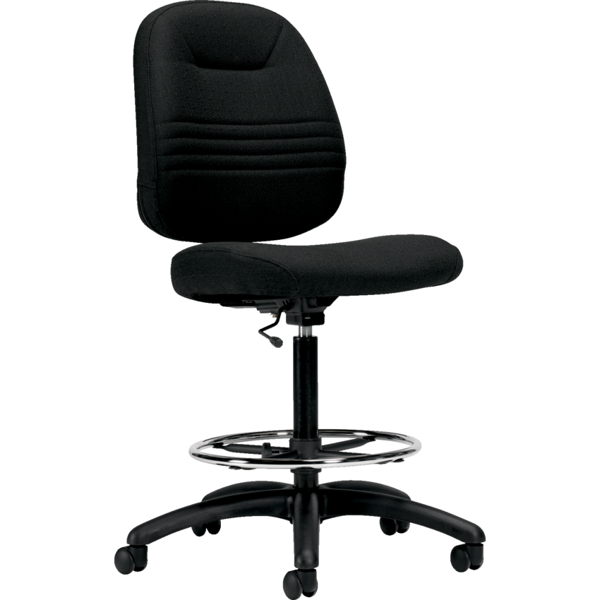 Basics® Comfort-Time™ Drafting Stool Armless Fusion Fabric Carbon