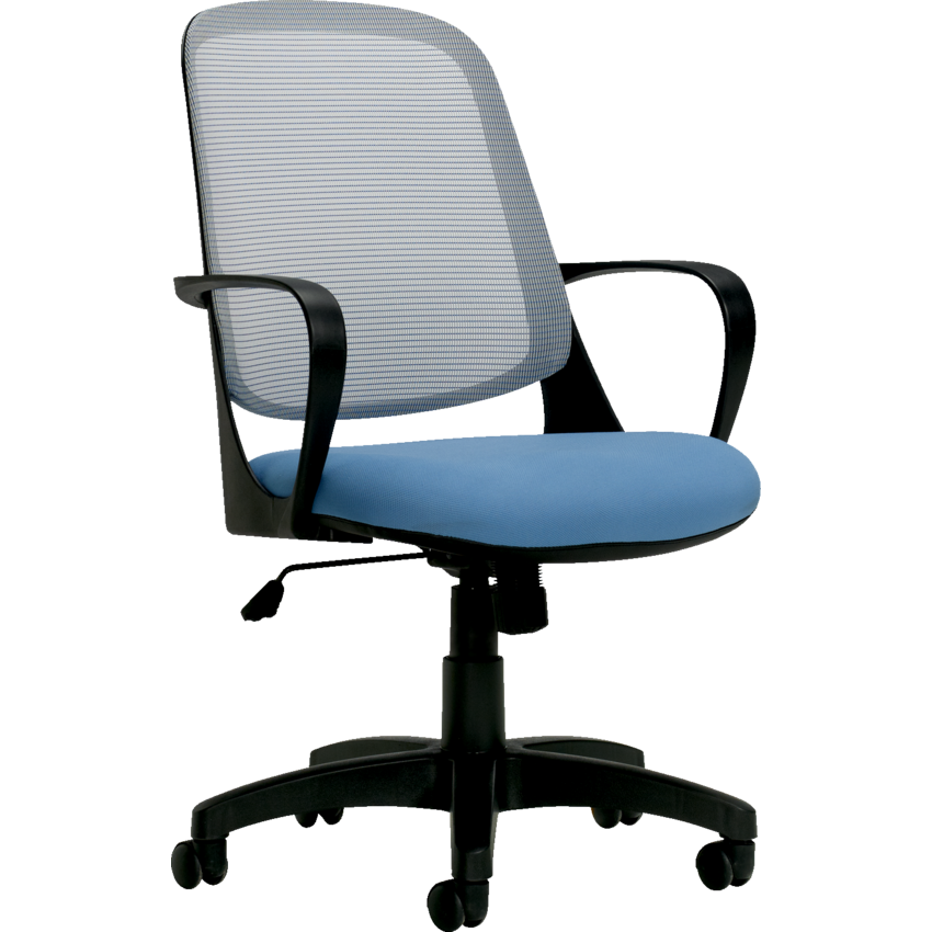 Offices to Go® Amira Tilter Chair Grey/Blue