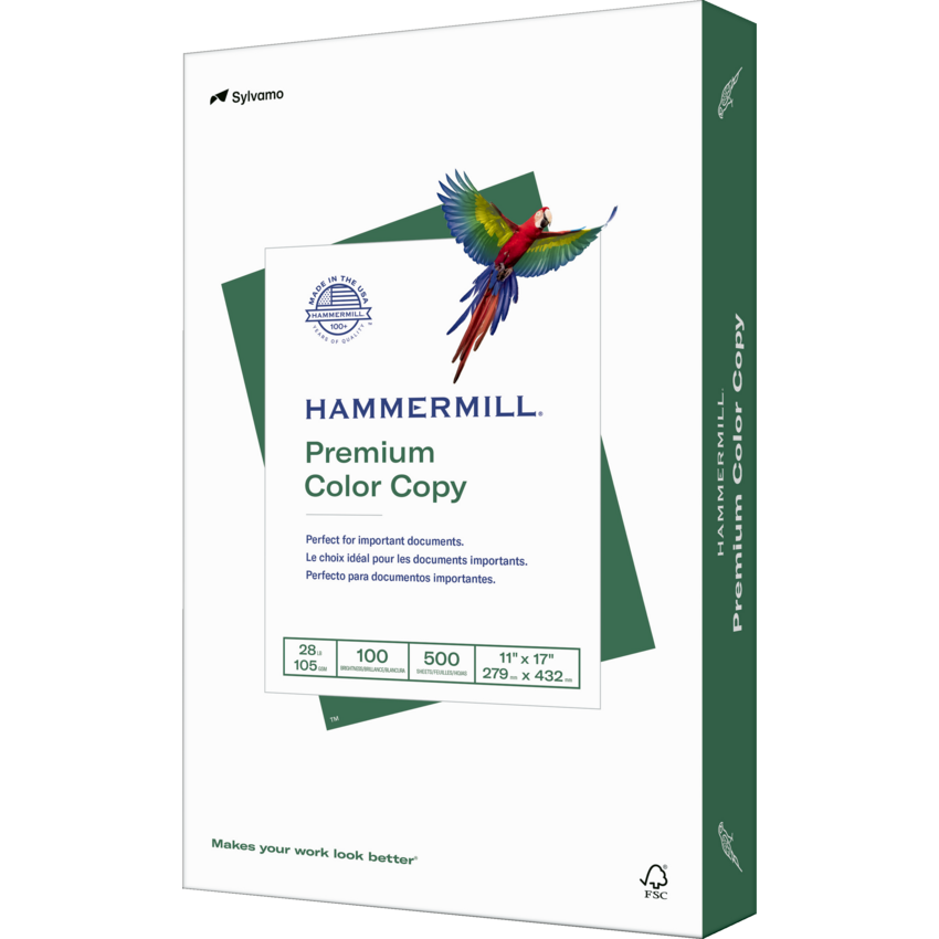 Hammermill® Premium Color Copy Paper 100B 28lb 11x17" 500/pkg