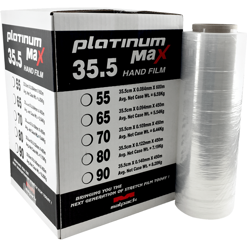Platinum Max Hand Film 17-7/10"W x 1,476'L 4 rolls/case