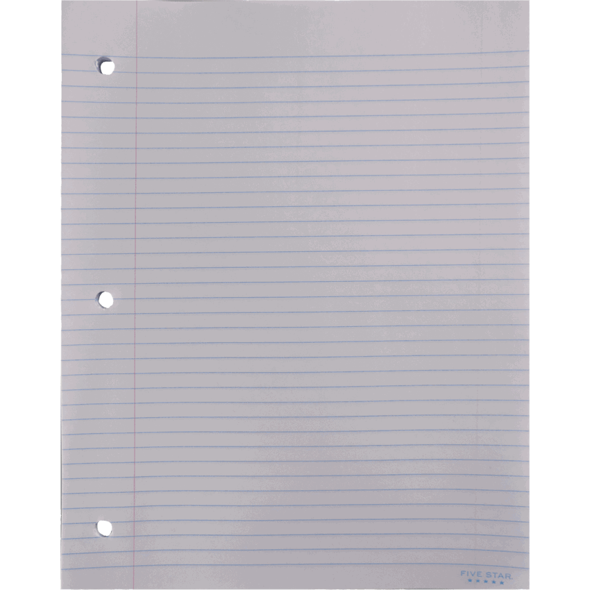 Five Star® College Ruled Refill Sheets 200/pkg