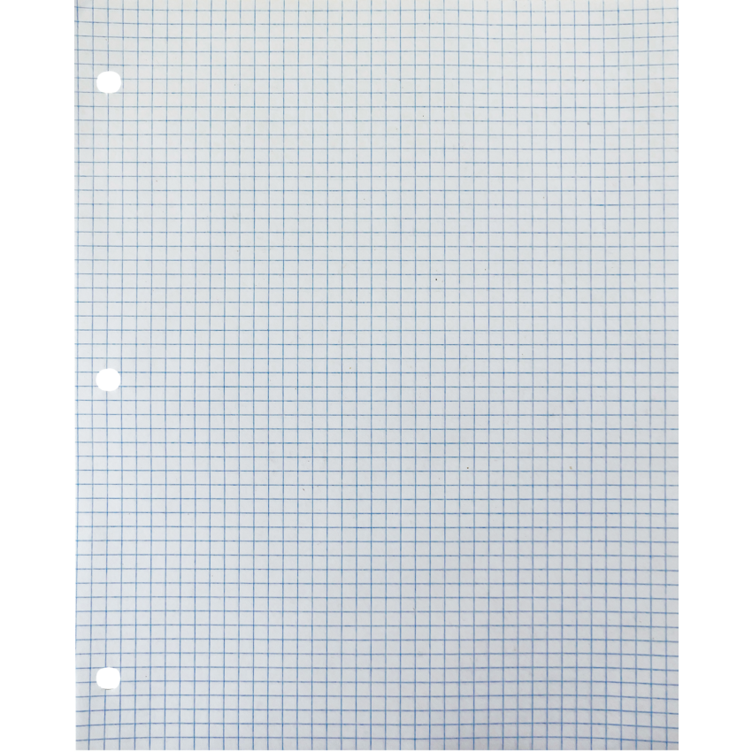 Hilroy Refill Paper Quad 5 squares per inch 50 shts/pkg