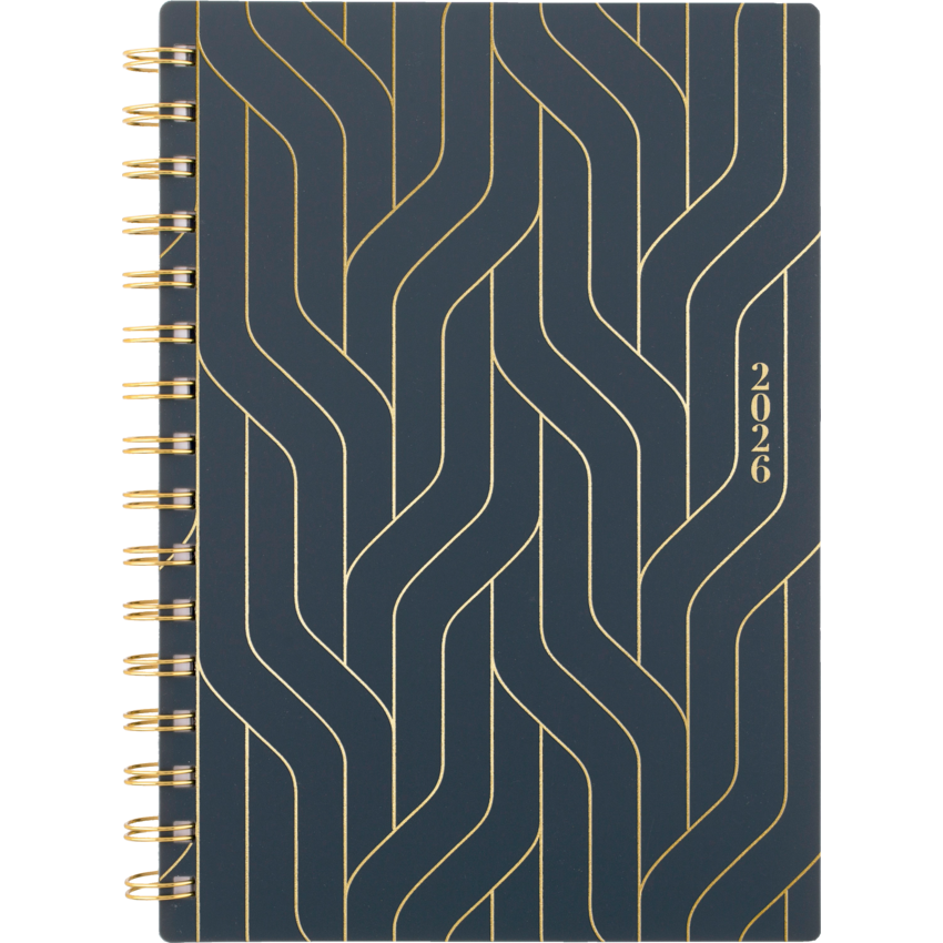 Cambridge® Hera Weekly/Monthly Planner 8-1/2" x 6" Bilingual Grey