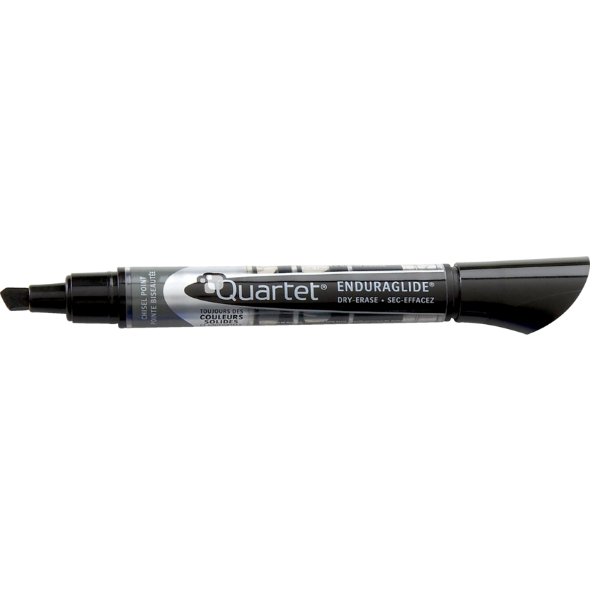 Quartet® EnduraGlide® Dry Erase Markers Chisel Tip Black 4/pkg