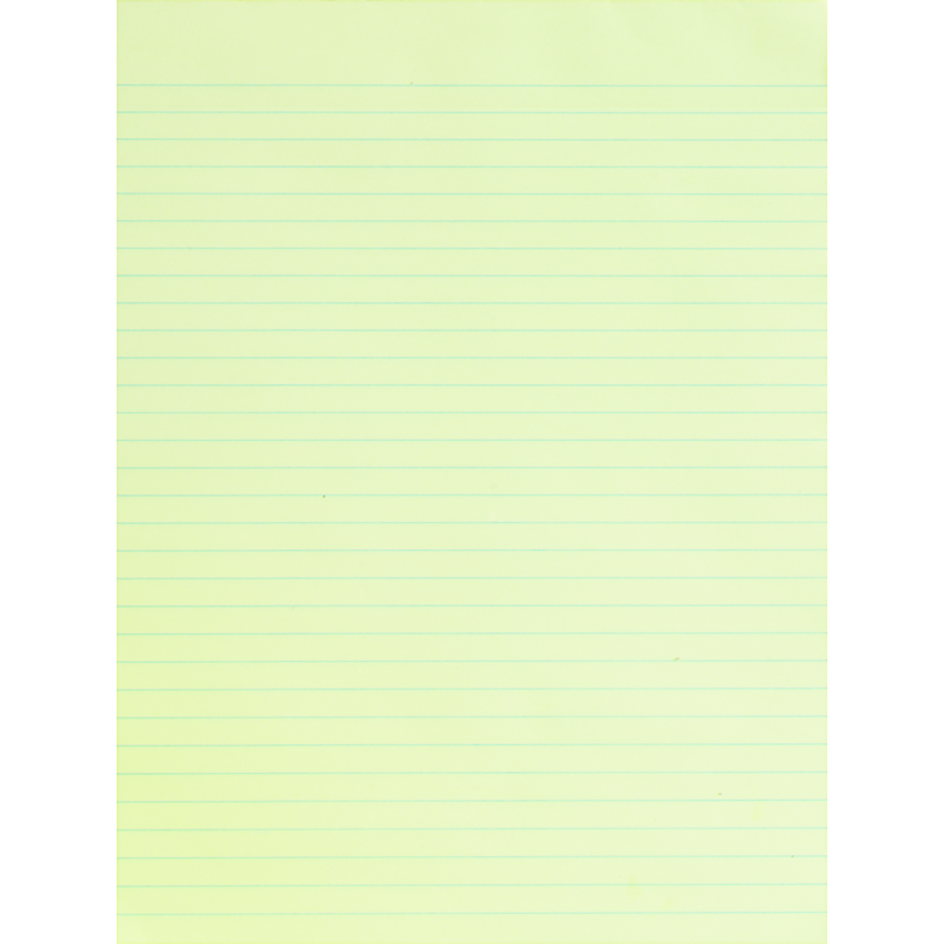 Hilroy Figuring Pad 5x8" Canary 64 Sheets per pad 10 pads/pkg