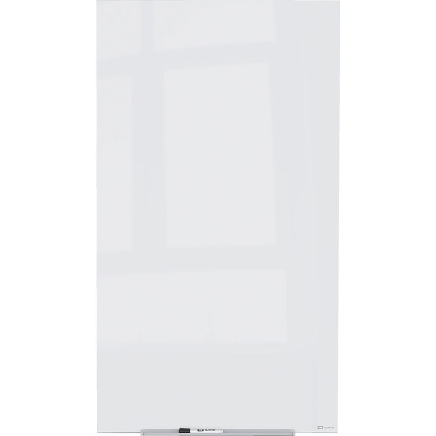 Quartet® InvisaMount™ Vertical Magnetic Glass Dry-Erase Board 50" x 28