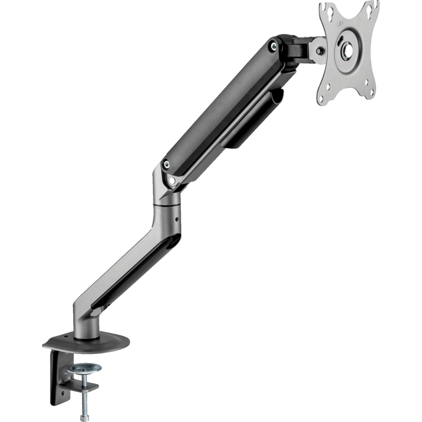 Horizon Monitor Arm Single Silver and Black