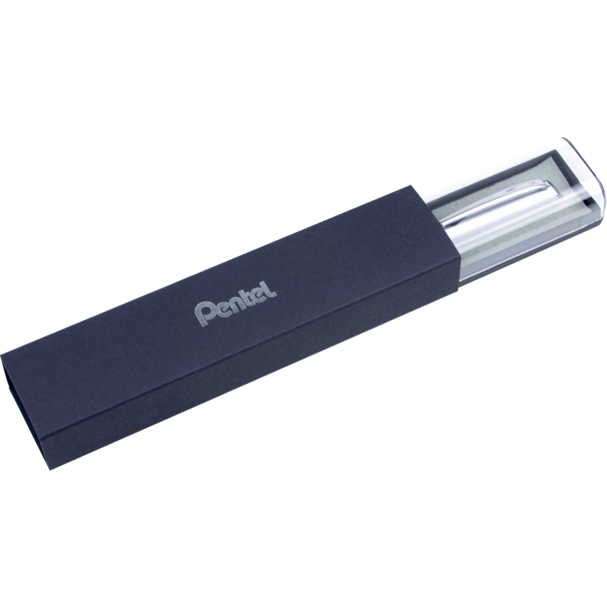 Pentel® EnerGel® Gel Pen 0.7 mm Silver Barrel Black Ink