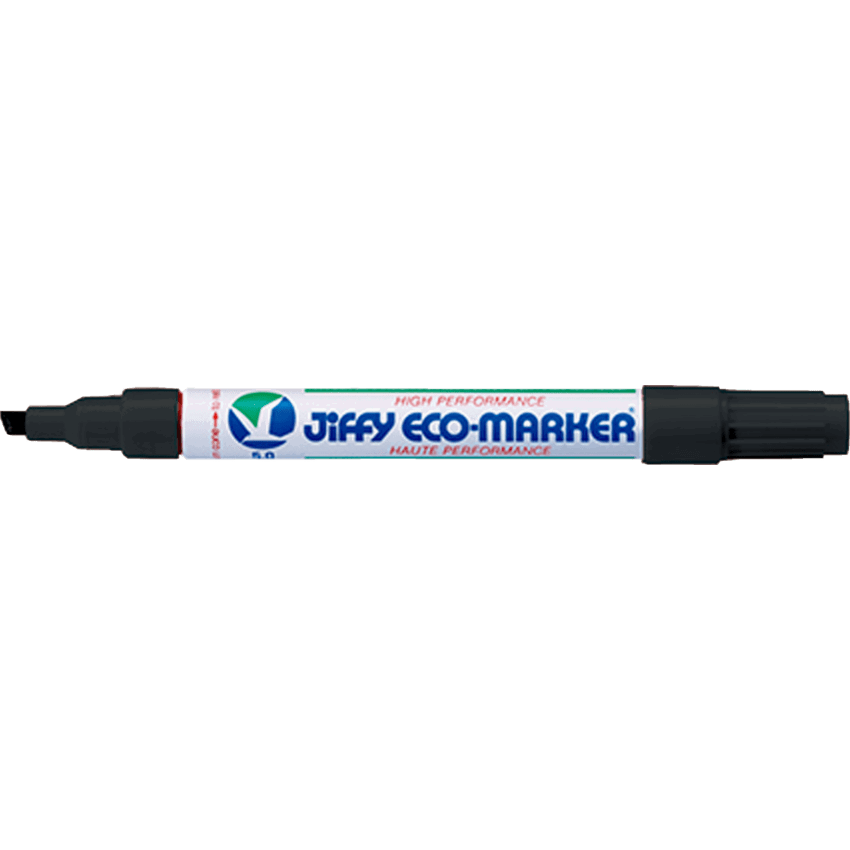 Jiffy Eco-Markers Chisel Tip Black