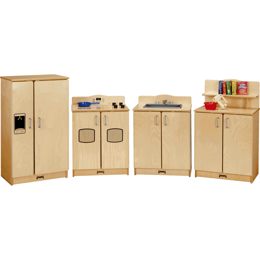 Jonti-Craft® Culinary Creations Play Kitchen Set 4 piece 20"W x 15"D x 27-35"H