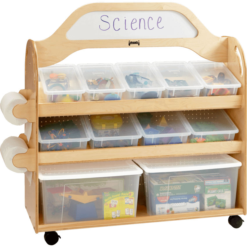 Jonti-Craft® STEAM Multimedia Cart 52-1/2"W x 20"D x 51-1/2"H