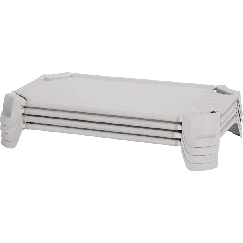 Jonti-Craft® QuietTime Daycare Cot 41-1/2"W x 24"D x 5"H Grey 4/set