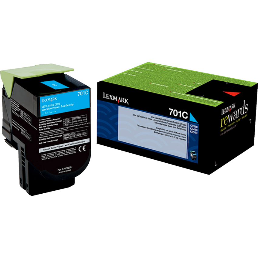 Lexmark® Laser Cartridge Return Program #701C Cyan