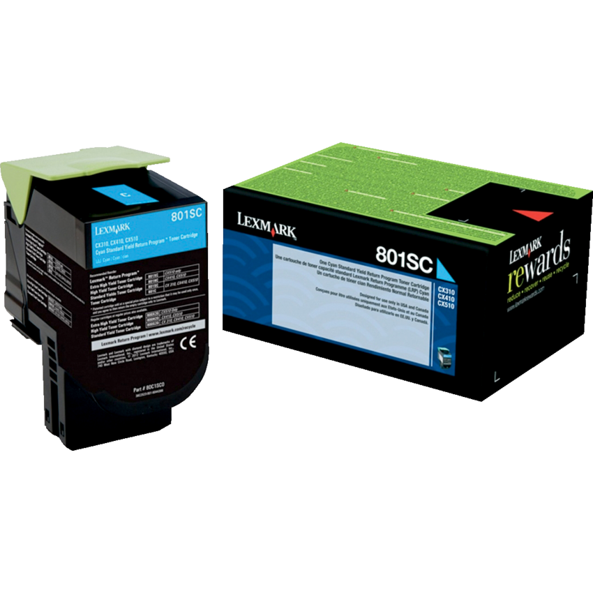 Lexmark® Laser Cartridge Return Program #801SC Cyan