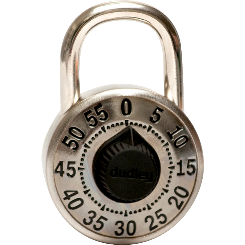 Dudley® Standard Combination Lock Black