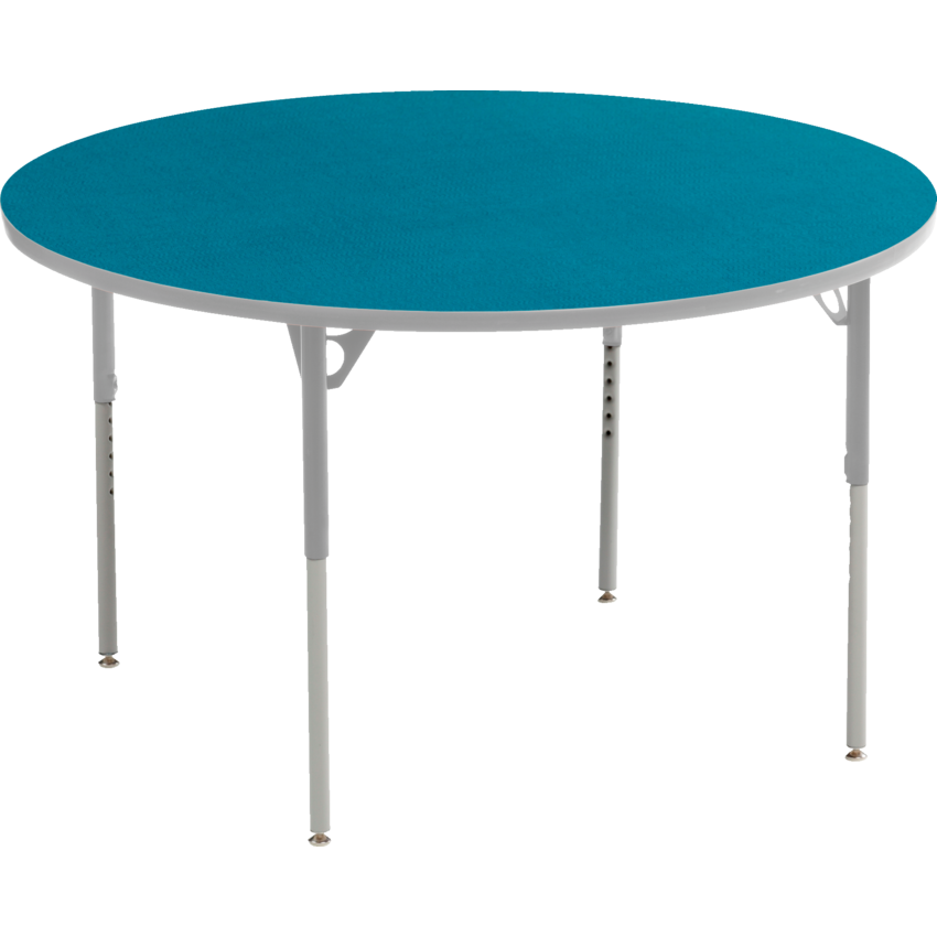 Mitybilt Aktivity Collaborative Learning Round Tables 36" Diameter Blueberry/Silver