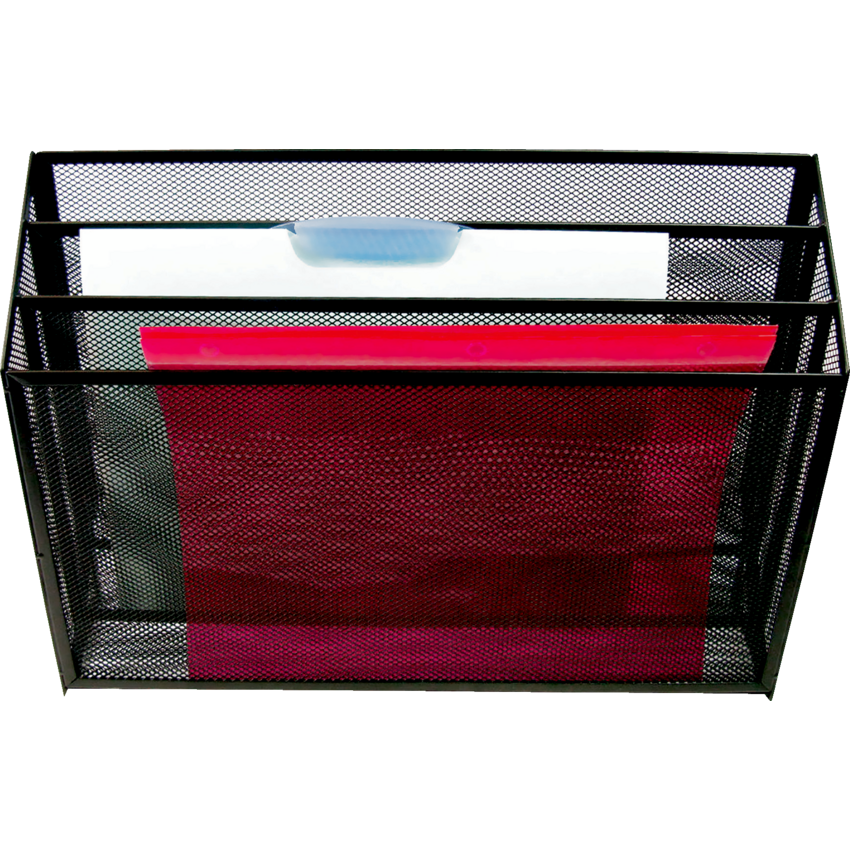 Winnable Mesh Three-Tier Desk Organizer Black