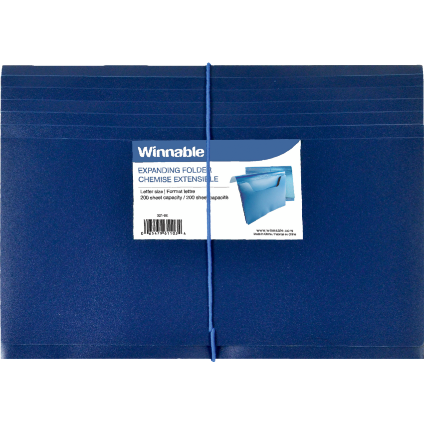 Winnable Expanding Envelope Letter Blue