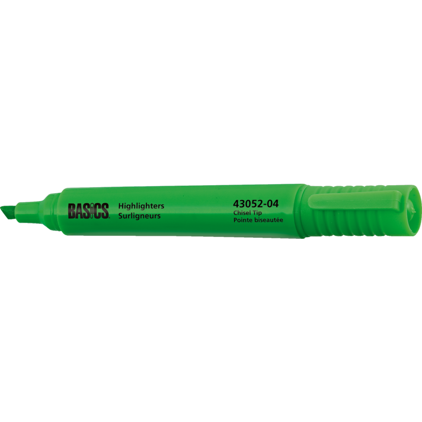Basics® Highlighters Green 12/box