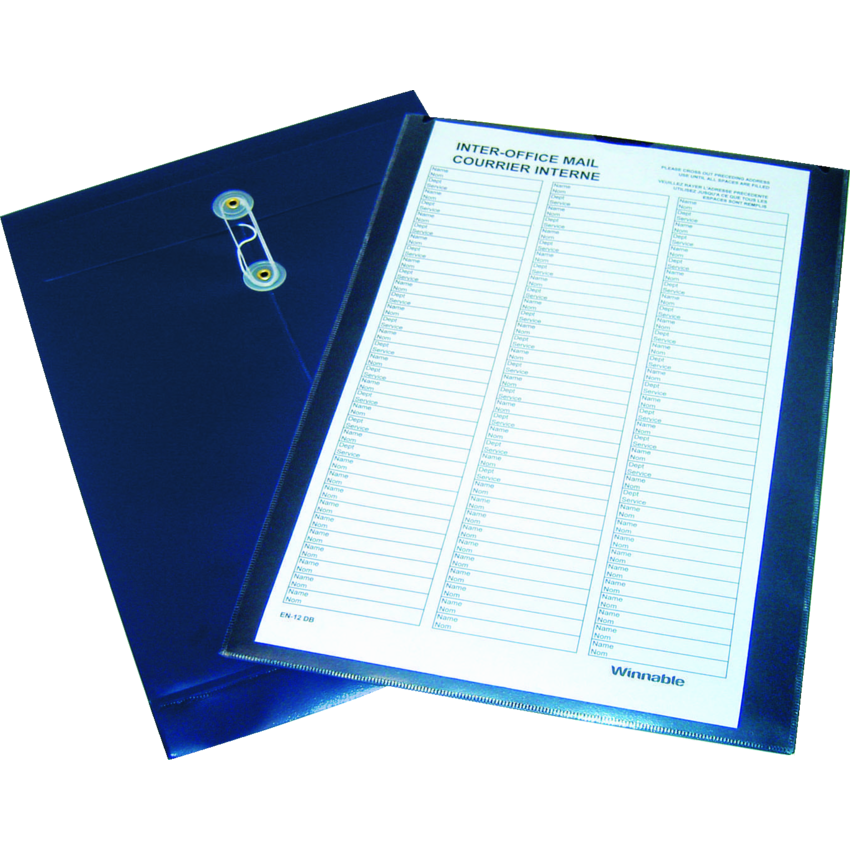 Winnable Interdepartment Poly Envelope Legal Dark Blue