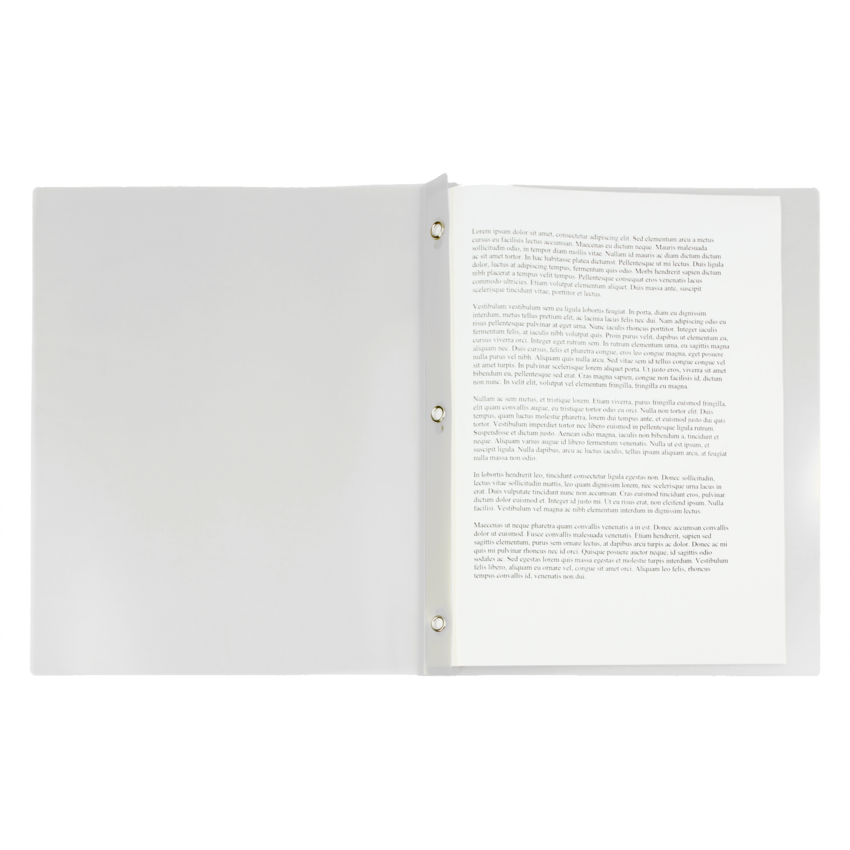 Winnable Poly Report Covers 11-1/2" x 9-1/2" Clear