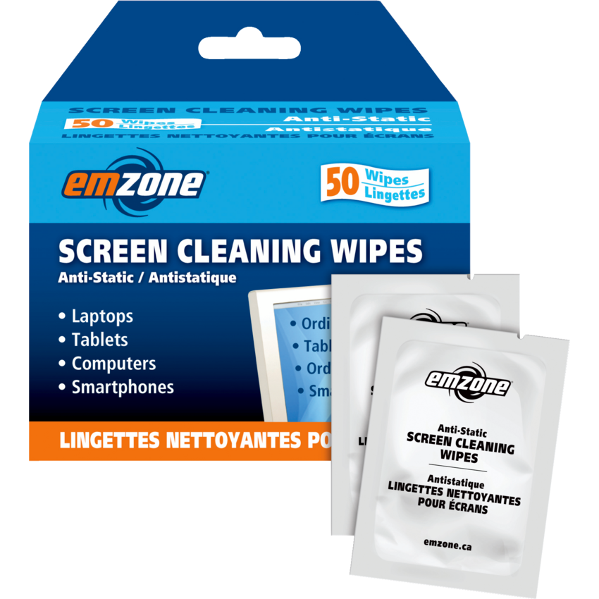 emzone Screen Cleaning Wipes 50/box