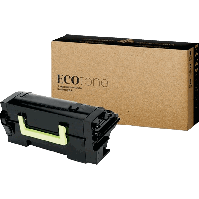 EcoTone® Remanufactured Laser Cartridge (Lex 58D1H00) Black