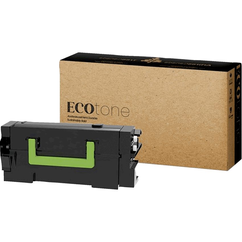 EcoTone® Remanufactured Laser Cartridge (Lex 58D1X00) Black