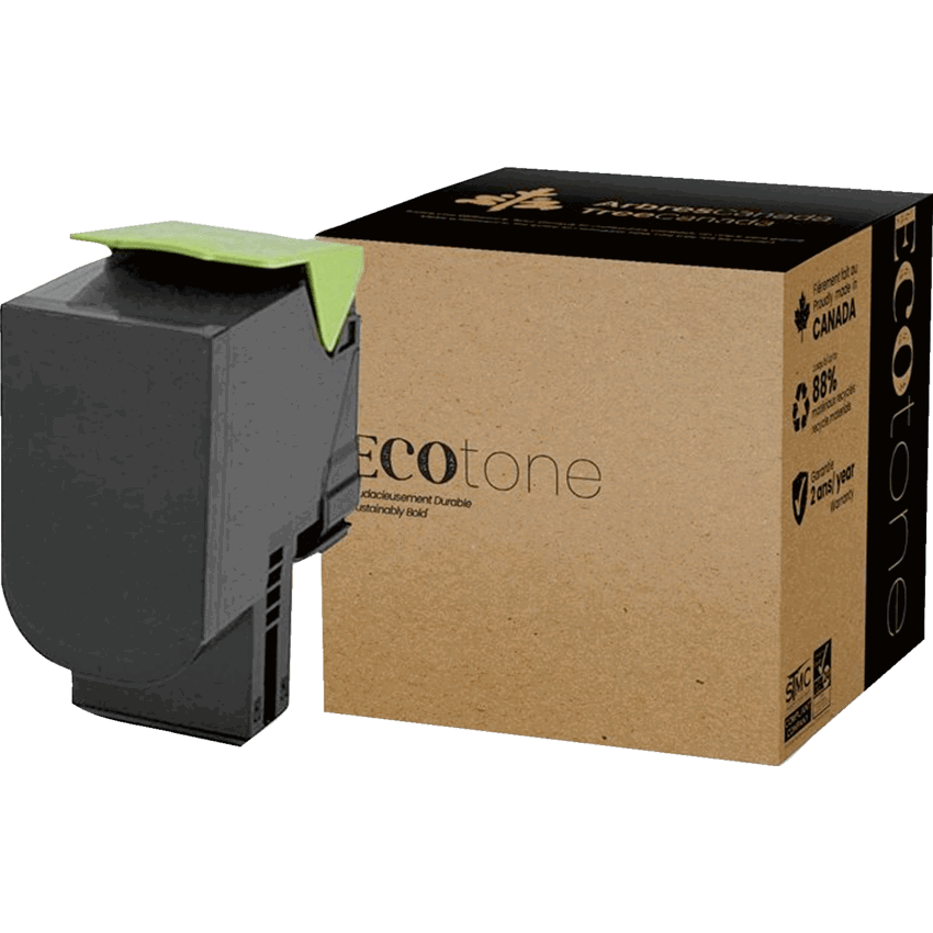 EcoTone® Remanufactured Laser Cartridge (Lex 71B1HK0) Black