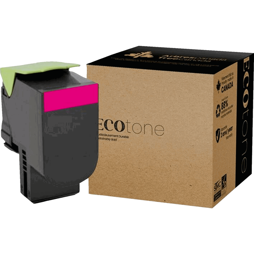 EcoTone® Remanufactured Laser Cartridge (Lex 78C1XM0) Magenta
