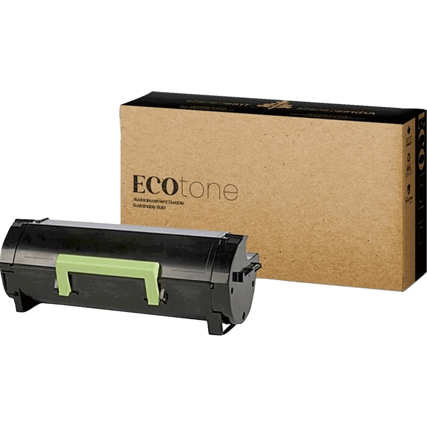 EcoTone® Remanufactured Laser Cartridge (Lex 50F1U00) Black