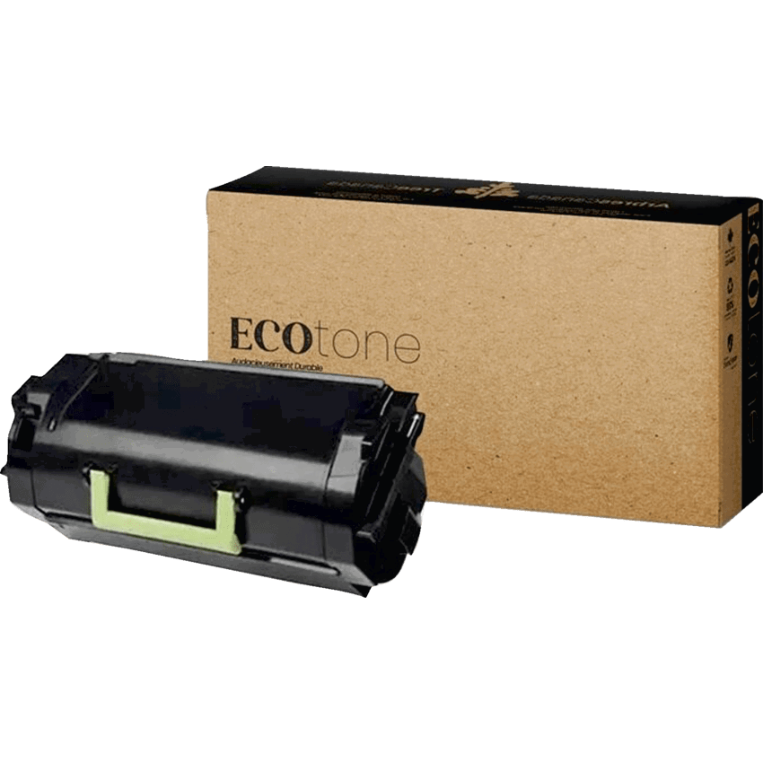 EcoTone® Remanufactured Laser Cartridge (Lex 52D1H00, 521H) Black