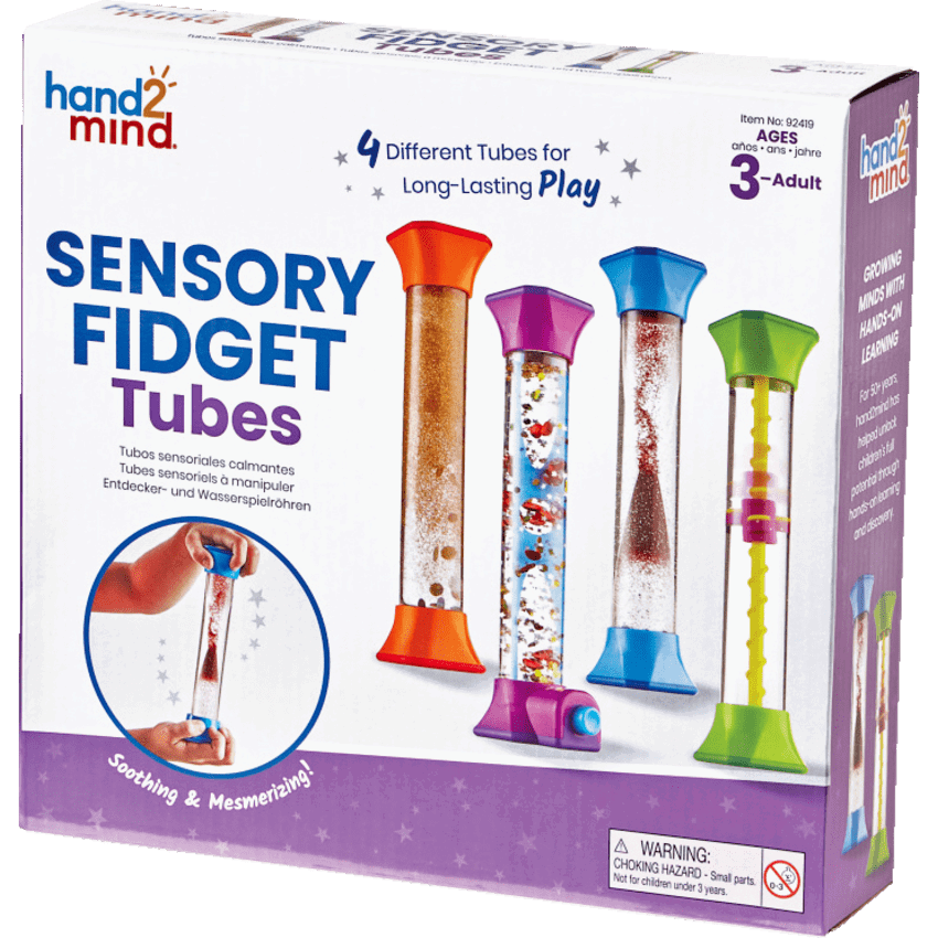 Hand2Mind® Sensory Fidget Tubes 4/set
