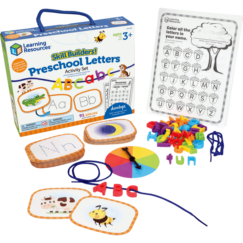 Learning Resources® Skill Builders! Preschool Letters Activity Set 91 pieces/set