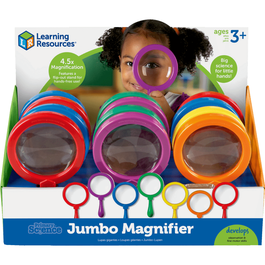 Primary Science® Jumbo Magnifiers 8" 12/box