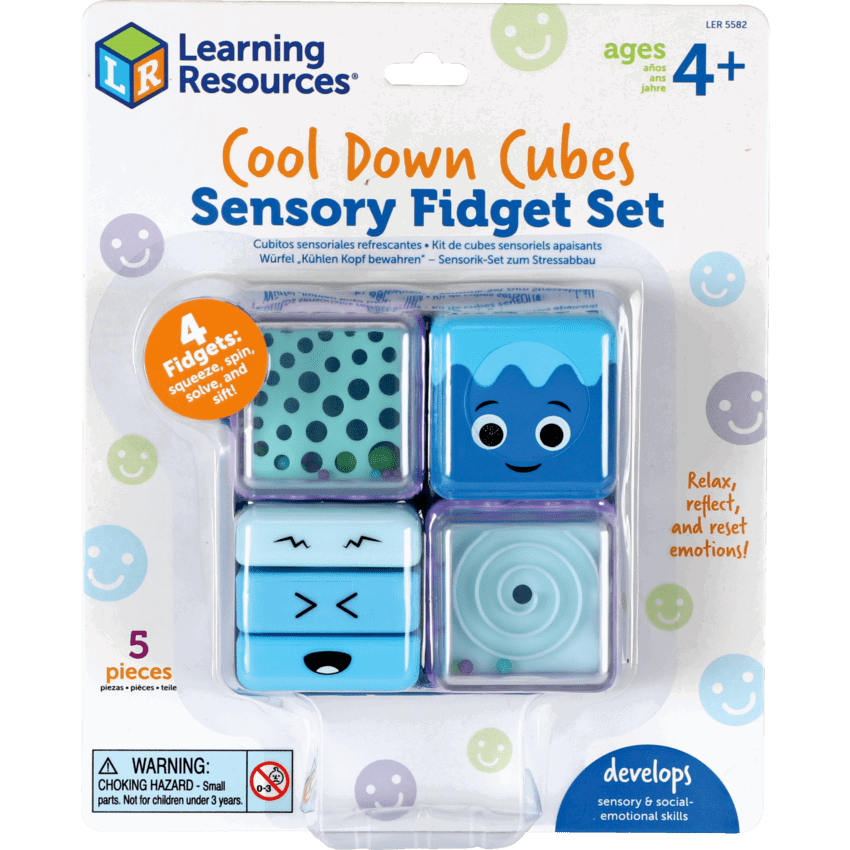 Learning Resources® Cool Down Cubes Sensory Fidget Set 4/set