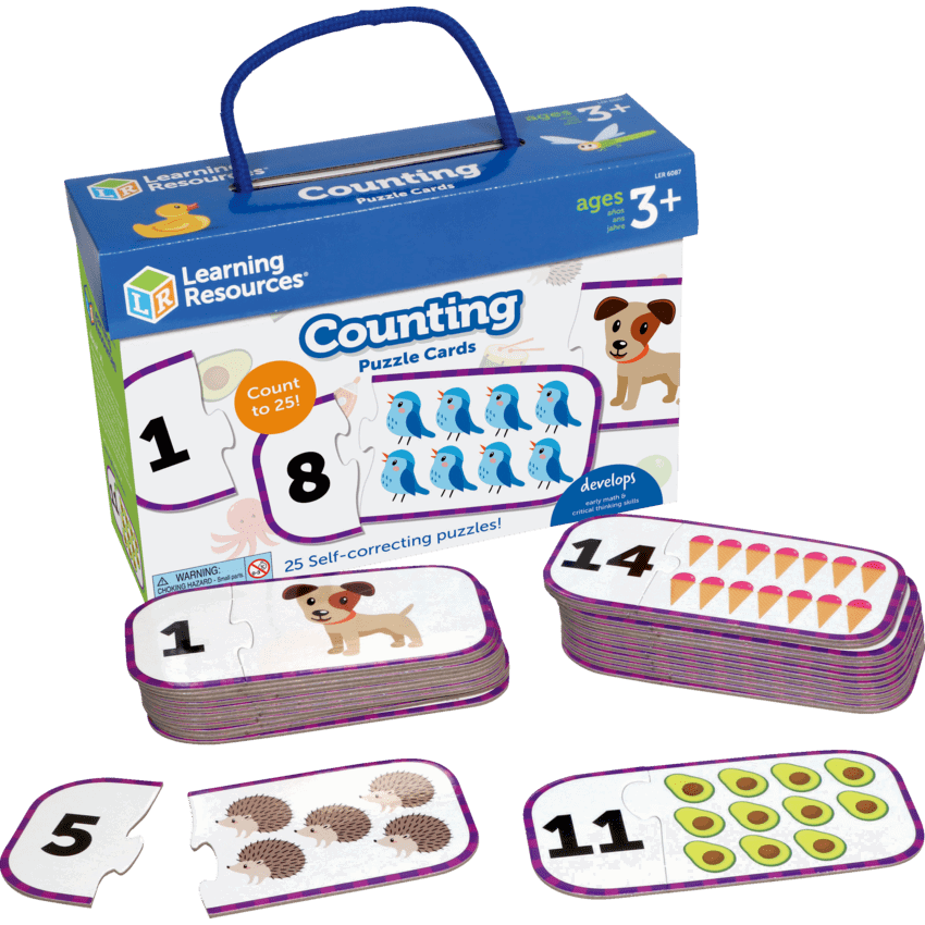 Learning Resources® Puzzle Cards Counting