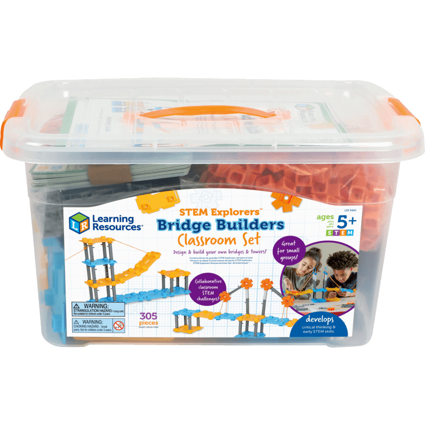 Learning Resources® STEM Explorers™ Bridge Builders Classroom Set 305 pieces/set