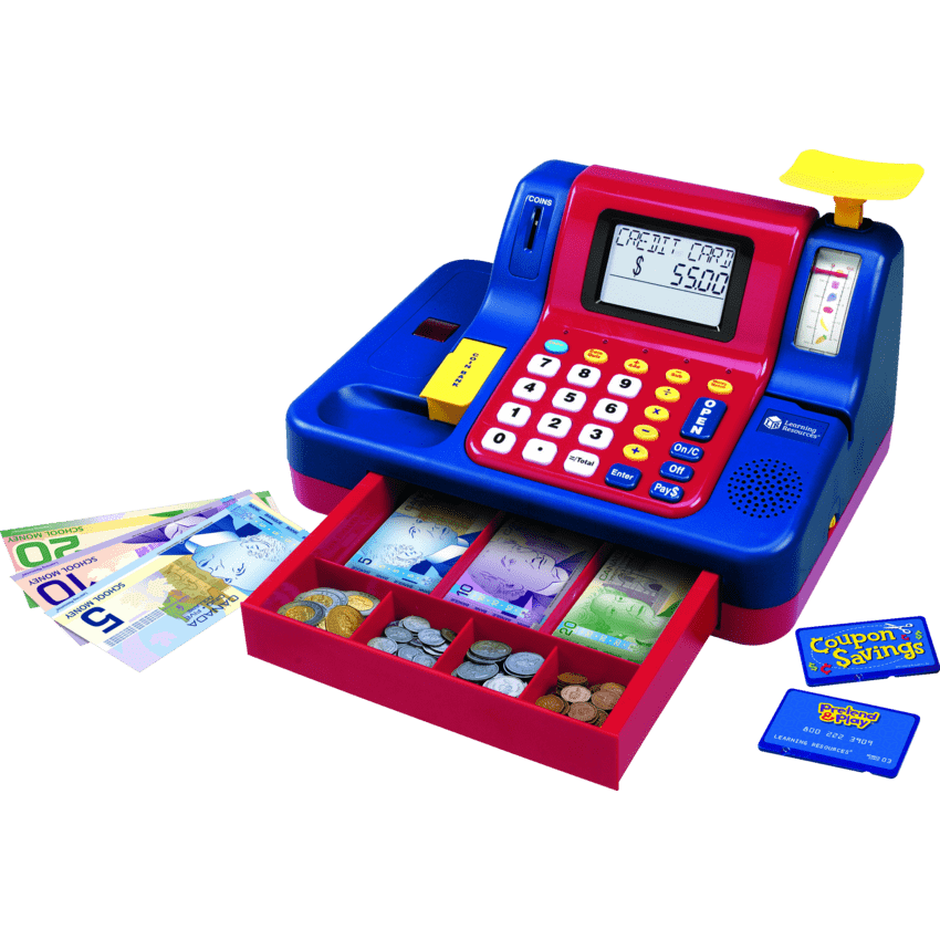 Learning Resources® Pretend & Play® Teaching Cash Register with Canadian Currency