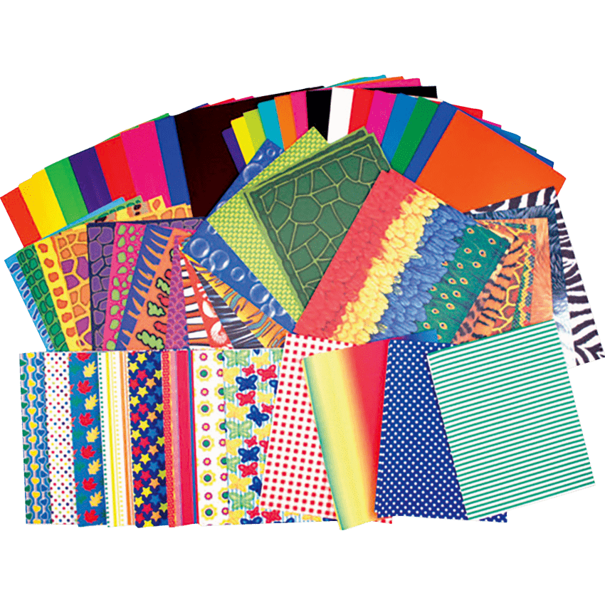 Roylco Preschool Paper Pack Assorted Patterns and Colours 176 sheets/pkg