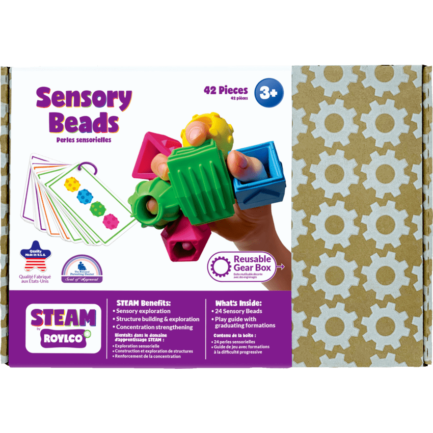 Roylco STEAM Sensory Beads Assorted Designs and Colours 24/pkg