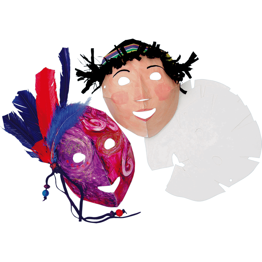 Roylco Folding Fun Masks 8-1/2" x 10-1/2" 40/pkg