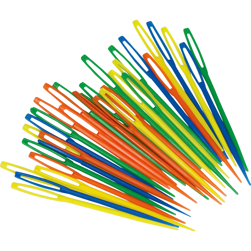Roylco Plastic Lacing Needles 2-1/4" Assorted Colours 32/pkg